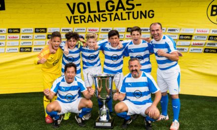 <span class="entry-title-primary">„Iron Rangers“ holen den BVB Family Cup</span> <span class="entry-subtitle">Rüsselsheimer werden beim Bundesligaspiel vor der Südkurve geehrt</span>