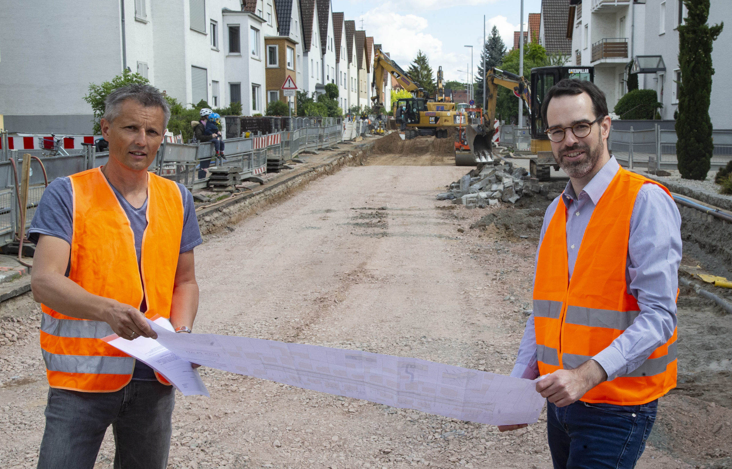 Baustellenbesichtigung mit Nils Kraft