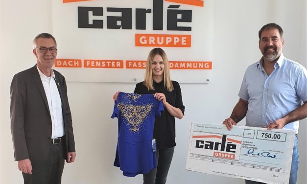 Carlé + Fatum spendete 750 Euro für neue Gymnastikanzüge