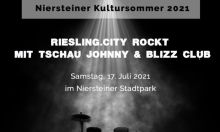 <span class="entry-title-primary">Riesling.city rockt – Konzert mit Tschau Johnny und Blizz Club am 17. Juli im Niersteiner Park</span> <span class="entry-subtitle">Die Niersteiner Band Tschau Johnny und die Mainzer Band Blizz Club rocken den Park im Rahmen des Niersteiner Kultursommer 2021.</span>