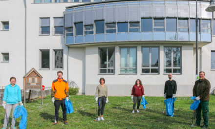 Müllsammelaktion des Teams für Umwelt und Klimaschutz