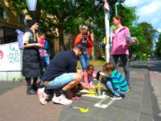 Malaktion „Gelbe Füße”