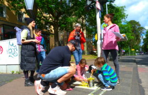 Malaktion „Gelbe Füße”