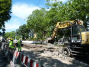 Gleissanierung in Gonsenheim gestartet