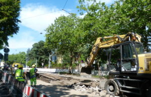 Gleissanierung in Gonsenheim gestartet