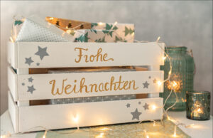 Edle Geschenkkisten für die Bescherung Weihnachtsbastelei