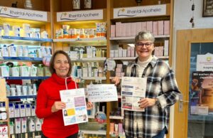 Rheintal-Apotheke übergibt Spende an den Brotkorb