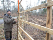 Gut umzäunt können die Setzlinge wachsen Im Juli wird man sehen, wie erfolgreich die Baumpflanzaktion war