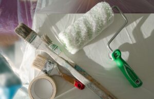 Malerarbeiten an der Trauerkapelle