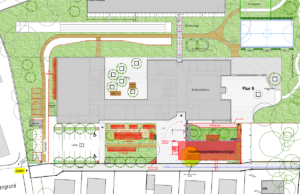 Vorbereitende Arbeiten für Interimsgebäude an der Eichgrundschule