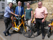 Fahrradvermietsystem MVGmeinRad nun auch in Bischofsheim Mit Bahn und Bike durch den Kreis