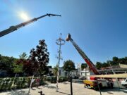 Das war die „Krönung“ Brauchtum Kerbebaum auf dem neuen Marktplatz aufgestellt
