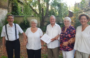 Sommerfest der Germanen mit Würdigung dreier Mitglieder für langjährige Vereinsaktivität