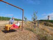Neuer Schwung für Nierstein Spende >>> Stadt erhält eine Weinbergsschaukel