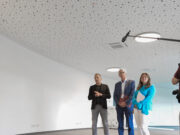 Schulumgebung im Bürogebäude Gymnasium Mombach hat sein Ausweichquartier auf dem Lerchenberg bezogen