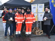 Lions Club auf dem Wochenmarkt Gesundheitsvorsorge, Lionswein und Kartenvorverkauf für das Klassikkonzert