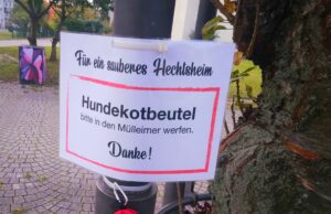 Für ein sauberes Hechtsheim SPD Hechtsheim stiftet Spender mit Hundekotbeuteln