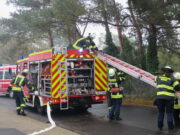 Brand im Vereinsheim der Eiskalten Brüder gelöscht Gelungene Jahresabschlussübung der Freiwilligen Feuerwehr Gonsenheim