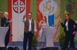 Närrische Weinprobe zur Einstimmung auf die Kampagne Pfalz und Rheinhessen im HCV-Glas