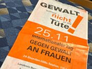 Zeichen gegen geschlechtsspezifische Gewalt Orange-Day-Aktionen in Rheinhessen