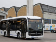 Stadtwerke testen erneut einen E-Bus Fahrzeug fährt bis zum 5. Januar im normalen Linienbetrieb