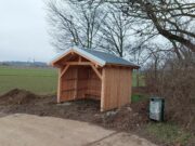 Neue Schutzhütte am Artelgraben