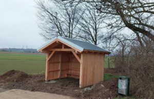 Neue Schutzhütte am Artelgraben