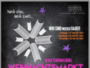 „Noch eins, noch zwei – wir sind dabei!“ Die Stadtbücherei Hochheim öffnet wieder zum Hochheimer Weihnachtsmarkt und feiert in diesem Jahr Geburtstag