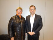 Die Straßenbahn nach Ebersheim ist eines der Ziele OB Nino Haase stand eineinhalb Stunden im Ebersheimer Ortsbeirat Rede und Antwort