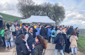 Weinblick-Event trotzt dem Aprilwetter Angestoßen >>>Gemeinschaft und Genuss in Bodenheimer Weinlagen