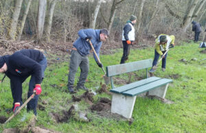 Grünes Engagement am Ufer Angelsportverein Heidesheim pflanzt 900 Bäume für die Umwelt
