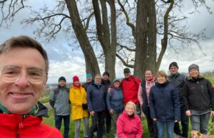 Rückblick März-Wanderung der TG Kastel, Hochheimer Rieslingschleife