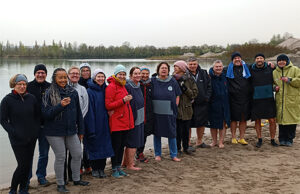 Eiskaltes Vergnügen Kaltwasserschwimmen gewinnt an Beliebtheit in Rheinhessen