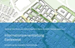 Bürgerinformationsveranstaltung zur Gebietsentwicklung Eselswiese
