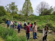 Kinder pflanzen ein Stück Zukunft Aussaat >>>Grundschule, Naturschutzgruppe und BUND realisieren gemeinsames Projekt