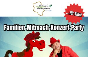 Markus Becker und das rote Pferd Familien-Mitmach-Konzert-Party am 04. Oktober 2024 in der Gemeindehalle in Hahnheim