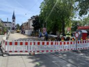 Abschluss der Gleissanierung in Gonsenheim ÖPNV >>>Straßenbahngleise werden bis voraussichtlich Oktober erneuert