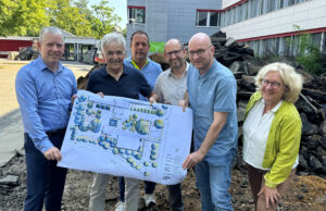 Aus Grau wird Leben Klimaschutz >>>Schulhof des Otto-Schott-Gymnasium wird umgebaut