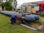 Platz für Neues: Abbau der Erdgas-Tankstelle abgeschlossen