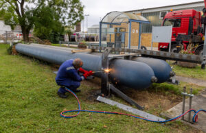 Platz für Neues: Abbau der Erdgas-Tankstelle abgeschlossen