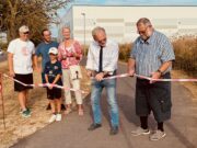 Eröffnung des neuen Rad- und Gehwegs an der Frankfurter Straße in Hochheim am Main