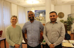 Zwei neue Stellvertreter für Gonsenheim Giovanni Rappa und Diane Cremille unterstützen Ortsvorsteher Josef Aron