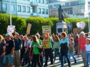 „Streik fürs Klima – Wir streiken, bis ihr handelt” Rund 1000 Menschen demonstrierten auf dem Gutenbergplatz