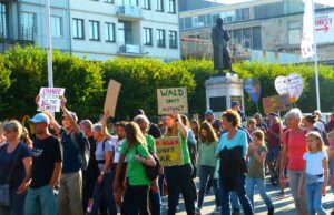 „Streik fürs Klima – Wir streiken, bis ihr handelt” Rund 1000 Menschen demonstrierten auf dem Gutenbergplatz