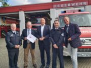 Förderbescheid für Freiwillige Feuerwehr Wicker übergeben