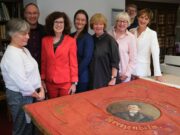 SPD-Parteifahne von 1891 ist restauriert Parteigeschichte >>>Präsentation im Mainzer Stadtarchiv