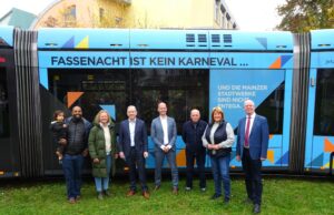 Auf neuen Gleisen von Gonsenheim nach Finthen Sonderfahrt von der Hugo-Eckener-Straße zur Römerquelle