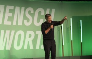 Klimaschutz ist Freiheitsschutz Vizekanzler Robert Habeck im Alten Postlager in Mainz