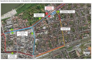 Barrierefreier Ausbau von Bushaltestellen Einbahnstraßenregelung auf Frankfurter Straße und Kohlseestraße
