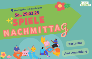 Großer Spielenachmittag in der Stadtbücherei Rüsselsheim